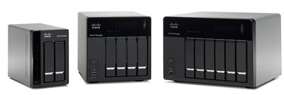 В семейство Small Business NSS 300 Series Smart Storage входят настольные устройства с двумя, четырьмя и шестью отсеками для дисков