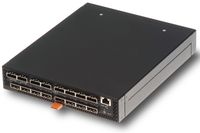 На задней панели LSI SAS6160 расположены 16 широкополосных 26-контактных разъемов mini-SAS SFF8088. Фото: LSI.