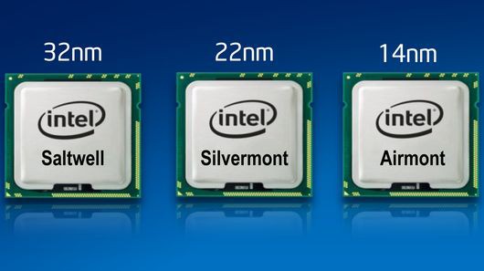 В Intel собираются перейти на технологический процесс 14 нм в течение примерно трех лет. Иллюстрация: Intel