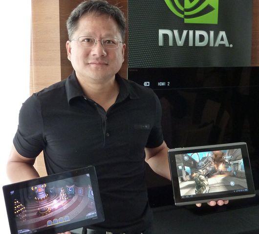 Сотрудники nVidia продемонстрировали планшетный компьютер на основе подготавливаемой компанией к выпуску четырехъядерной модели Tegra  