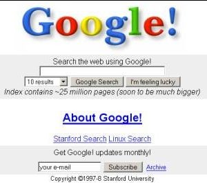 Google в 1998
