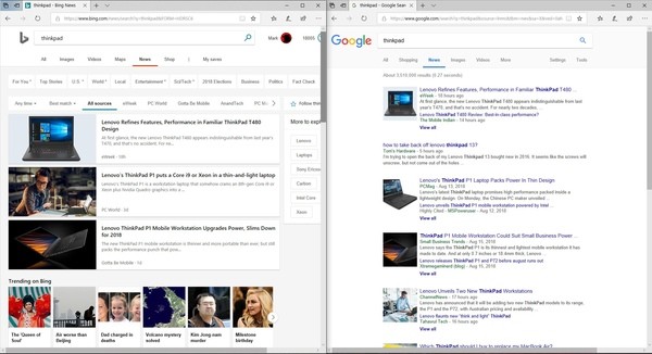PC World: Bing начинает проигрывать Google по качеству результатов поиска